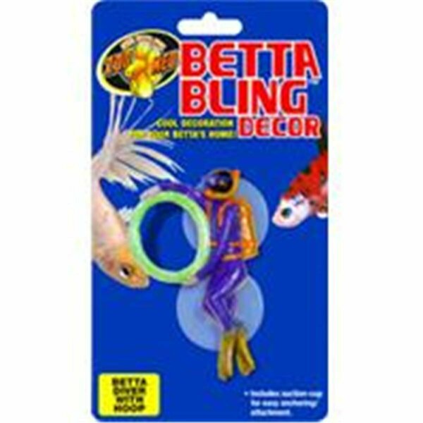 Zoo Med Laboratories Betta Bling Diver with Hoop 690129
